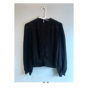 Sheer Gothic Long Sleeve Blouse